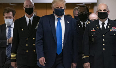 After intense pressure and criticism, President Trump finally put on a mask