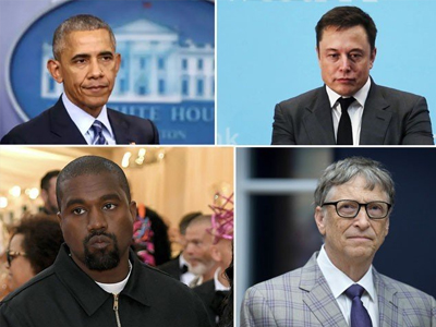 Twitter accounts of famous American actors and politicians including Bill Gates, Obama and Apple have been hacked