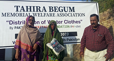 اندرون سندھ ضلع مٹیاری کے غریب، مستحقین میں گرم ملبوسات کی تقسیم