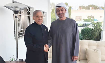 وزیر اعظم، اماراتی صدر ملاقات، برادرانہ تعلقات کو اقتصادی شراکتداری میں بدلنے کا عزم